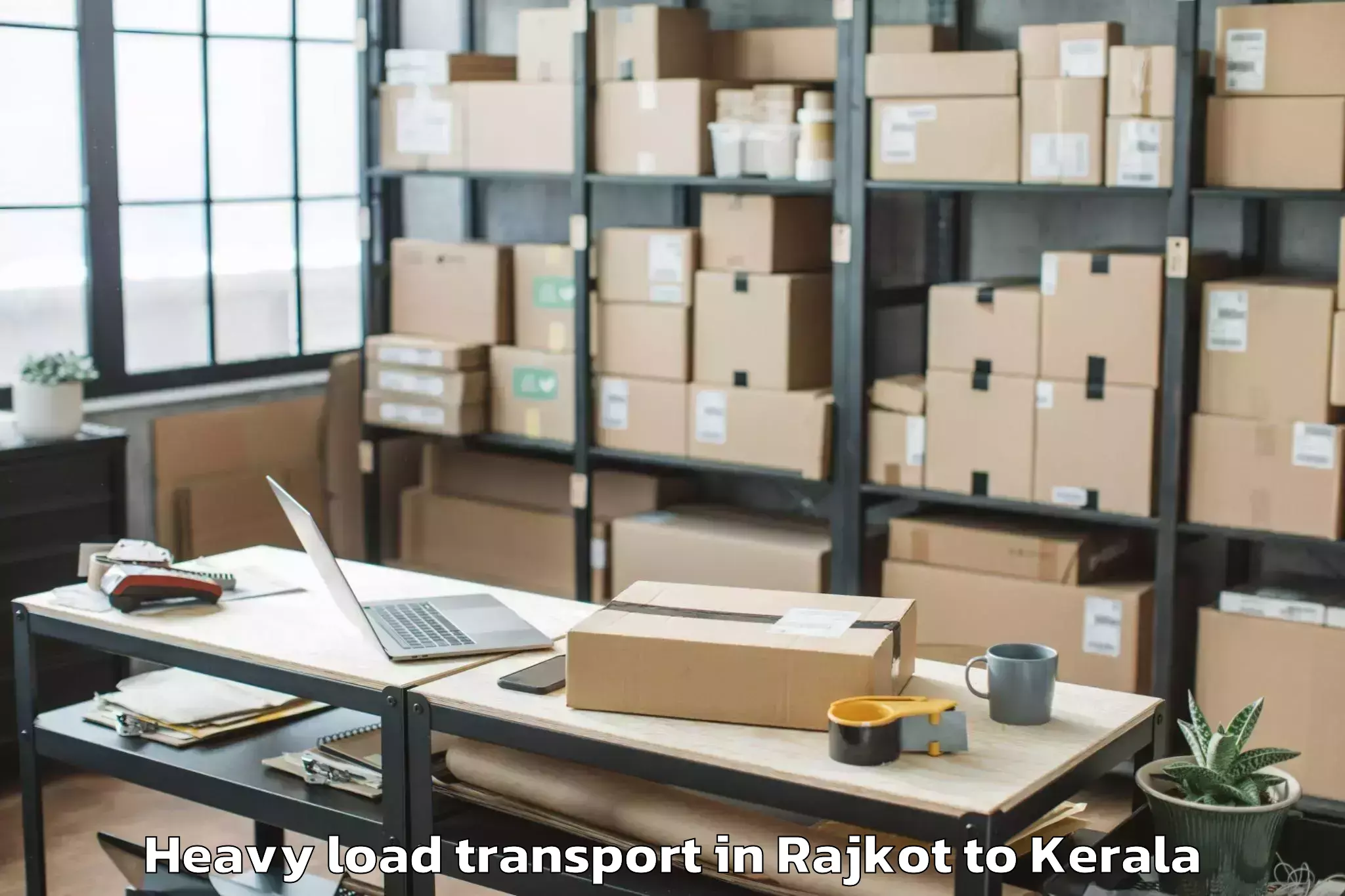 Top Rajkot to Azhikode Heavy Load Transport Available